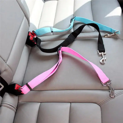 Secure Travels: The Adjustable Dog Safety Seat Belt