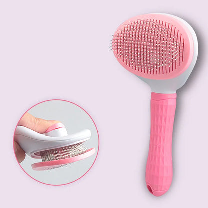 Stainless Steel Hair Remover Brush for Dogs and Cats, Non-slip Beauty Brush, Dog Grooming Equipment, Pet Hair Removal Comb
