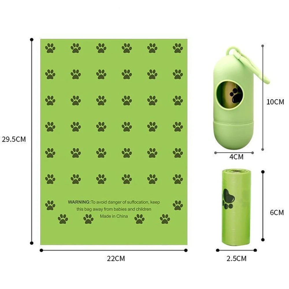 Biodegradable Dog Waste Bags and Holder