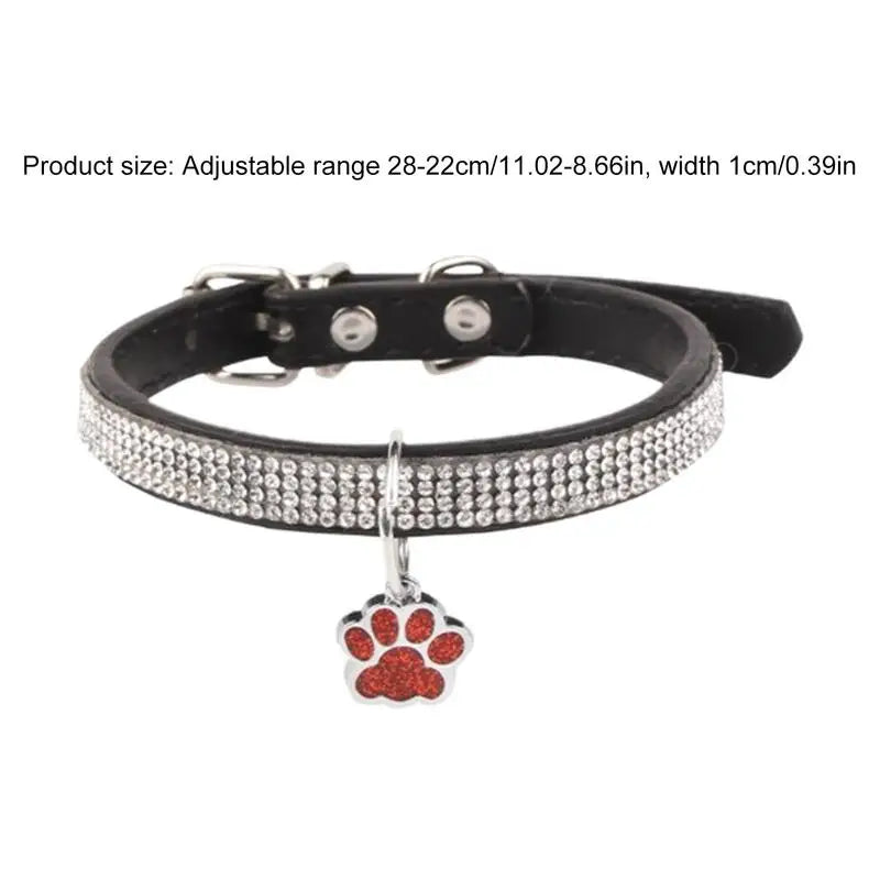 Sparkle and Shine: The Adjustable Bling Cat Collar