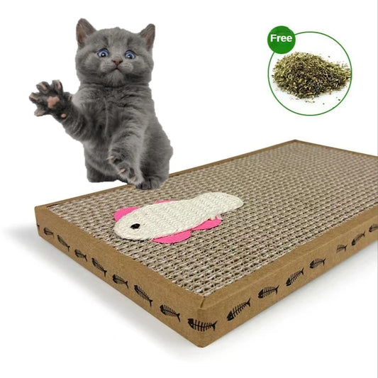 Pet Cat Scratching Board Cat Cardboard Mat Scraper Grinding Claw Toys