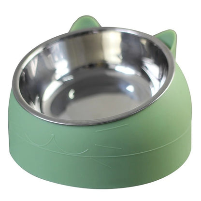 Raised Non Slip Cat Food Drinking Bowls