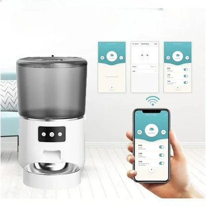 Smart Feast 4L: Automatic Cat and Dog Feeder with Timed food Dispensing