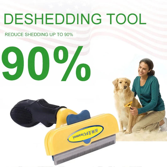 Pet Hair Removal Brush with Release Button