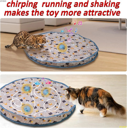 Hide and Seek Electronic  Cat Toy Tunnel