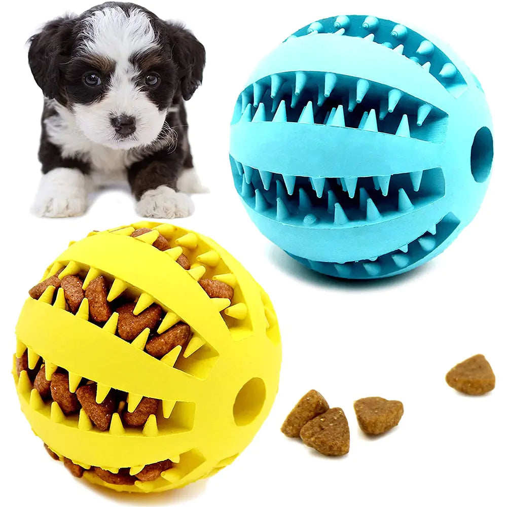 Chew & Chase: Engage Your Pup with Our Treat-Dispensing Rubber Ball