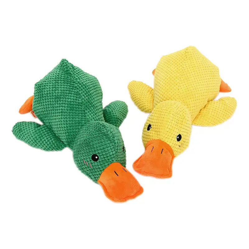 Durable Plush Chew Toy with Sounds for dogs Quack-Quack Duck Dog Toy