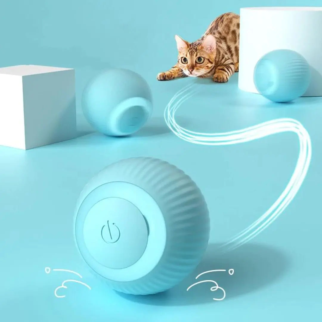 Roll & Pounce: The Automatic Rolling Cat Ball for Non-Stop Fun!