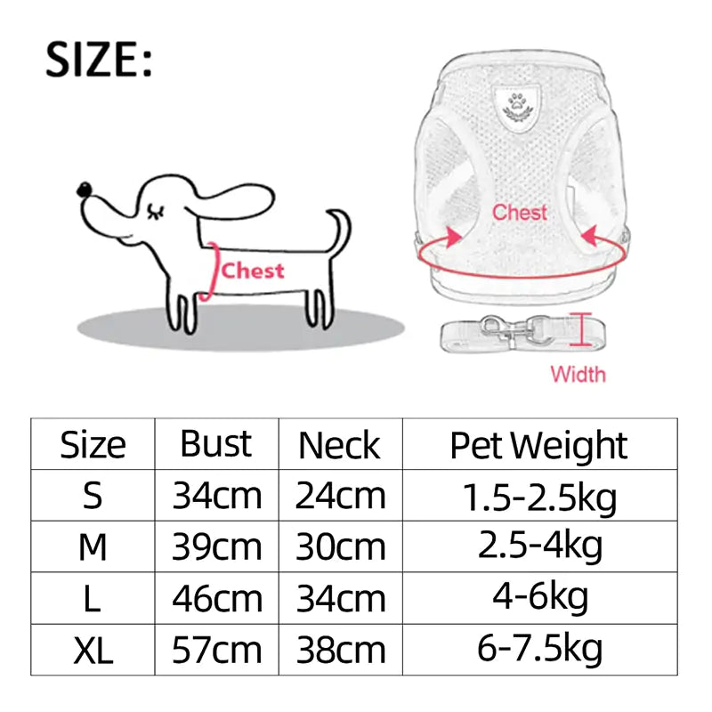VersaFit: Adjustable Vest Pet Harness