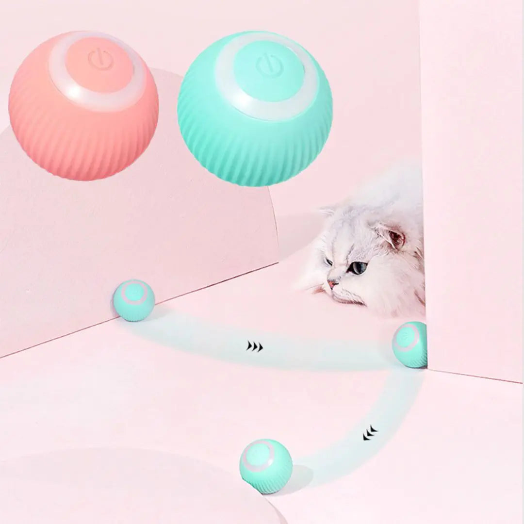 Roll & Pounce: The Automatic Rolling Cat Ball for Non-Stop Fun!