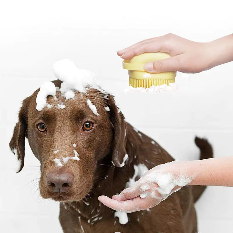 Gentle Clean: Soft Dog Bathing Brush for a Spa-Like Experience