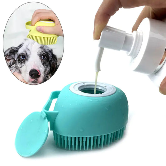 Gentle Clean: Soft Dog Bathing Brush for a Spa-Like Experience